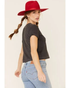 Ali Dee Women's Charcoal Rodeo Whiskey Cowboys Texas Graphic Tee  -Ariat || Corral || Dan Post Store 2000337655 022 P4