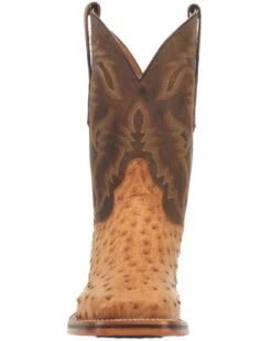 Dan Post Men's Kershaw Exotic Ostrich Skin Western Boots - Broad Square Toe -Ariat || Corral || Dan Post Store 2000337937 280 P4
