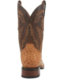 Dan Post Men's Kershaw Exotic Ostrich Skin Western Boots - Broad Square Toe -Ariat || Corral || Dan Post Store 2000337937 280 P5
