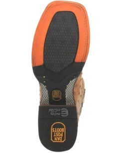 Dan Post Men's Kershaw Exotic Ostrich Skin Western Boots - Broad Square Toe -Ariat || Corral || Dan Post Store 2000337937 280 P6