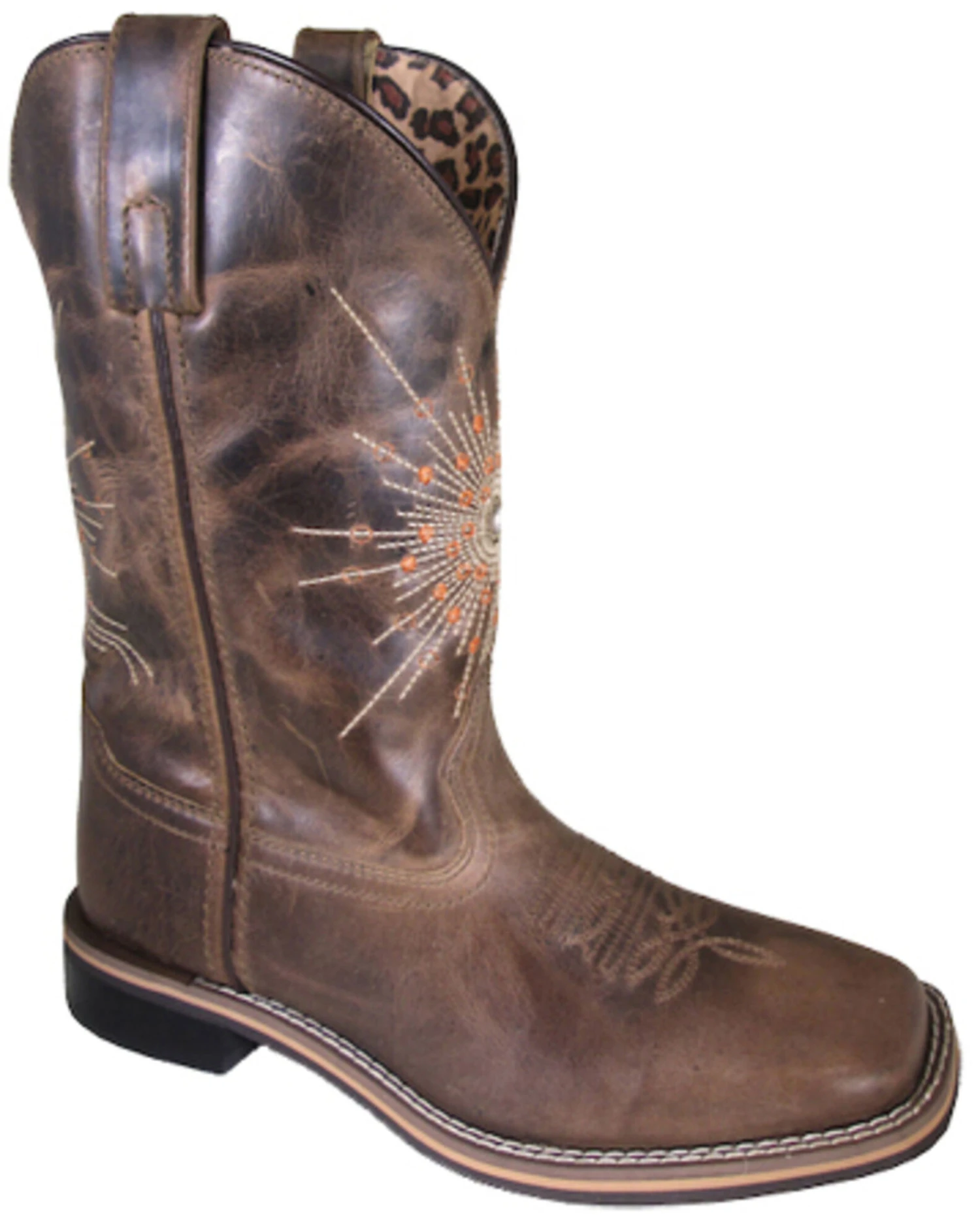 Smoky Mountain Women's Sunburst Western Boots - Broad Square Toe 1 Smoky Mountain Women's Sunburst Western Boots - Broad Square Toe
