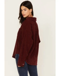 Wishlist Women's Solid Corduroy Oversized Long Sleeve Button Down Shirt  -Ariat || Corral || Dan Post Store 2000344149 640 P4