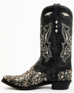 Corral Men's Exotic Python Skin Inlay Western Boots - Snip Toe -Ariat || Corral || Dan Post Store 2000345254 944 P3