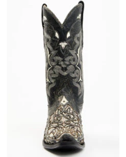 Corral Men's Exotic Python Skin Inlay Western Boots - Snip Toe -Ariat || Corral || Dan Post Store 2000345254 944 P4