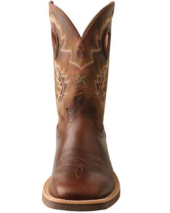 Twisted X Men's Brown Ruff Stock Western Boots - Square Toe -Ariat || Corral || Dan Post Store 2000350217 201 P4