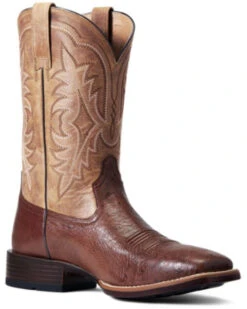 Ariat Men's Smooth Quill Ostrich Night Life Ultra Exotic Western Boot - Broad Square Toe 
