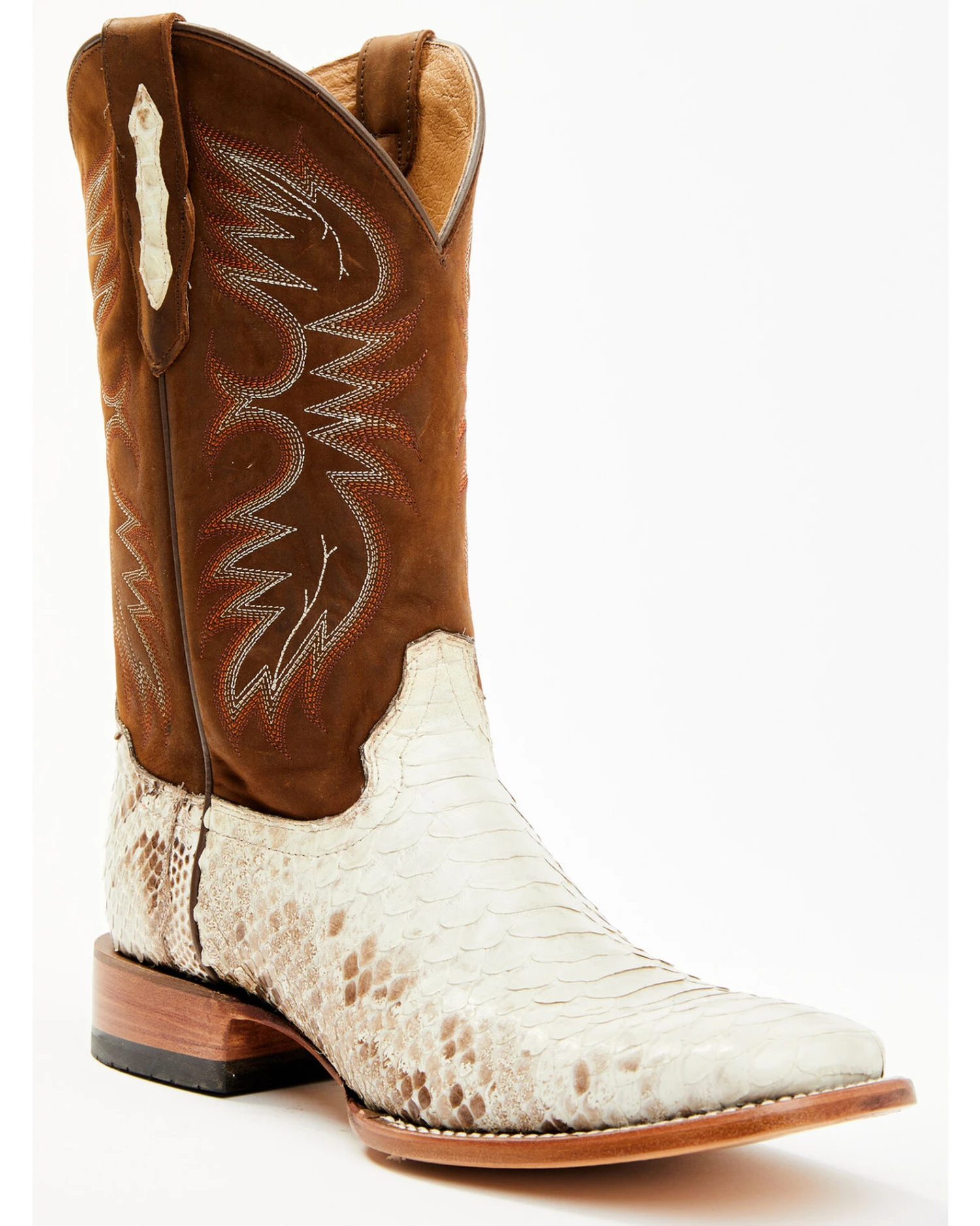 Cody James Men's Bone Python Exotic Western Boot - Broad Square Toe 1 Cody James Men's Bone Python Exotic Western Boot - Broad Square Toe