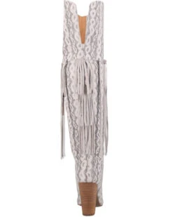 Dingo Women's Kitty Kat Snake Print Fringe Tall Western Boot - Pointed Toe -Ariat || Corral || Dan Post Store 2000356787 100 P5