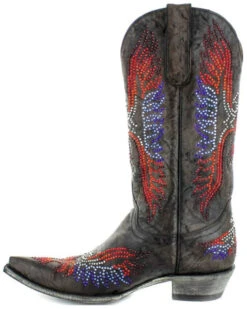 Old Gringo Women's Eagle Crystals Western Boots - Snip Toe -Ariat || Corral || Dan Post Store 2000356902 942 P3