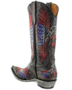 Old Gringo Women's Eagle Crystals Western Boots - Snip Toe -Ariat || Corral || Dan Post Store 2000356902 942 P4