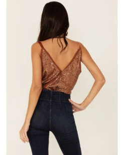 Free People Women's Shimmer & Shine Sequins Bodysuit -Ariat || Corral || Dan Post Store 2000357151 662 P3