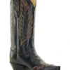 Caborca Silver By Liberty Black Women's Dory Stitch Western Boots - Snip Toe