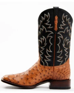Cody James Men's Full Quill Cognac Ostrich Exotic Western Boots - Broad Square Toe  -Ariat || Corral || Dan Post Store 2000359772 001 P3