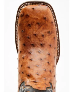 Cody James Men's Full Quill Cognac Ostrich Exotic Western Boots - Broad Square Toe  -Ariat || Corral || Dan Post Store 2000359772 001 P6