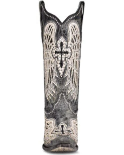 Corral Women's Cross & Wings Overlay Western Boots - Snip Toe -Ariat || Corral || Dan Post Store 2000360097 001 P3