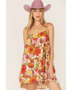Show Me Your Mumu Women's Oasis Floral Print Mini Dress