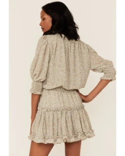 Saints & Hearts Women's Animal Print Smocked Waist Dress  -Ariat || Corral || Dan Post Store 2000361649 343 P3