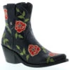 Liberty Black Women's Adela Rose Embroidery Fashion Booties - Snip Toe