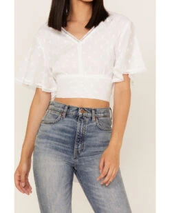 Talisman Women's Venus Swiss Dot Crop Top -Ariat || Corral || Dan Post Store 2000365269 100 P3