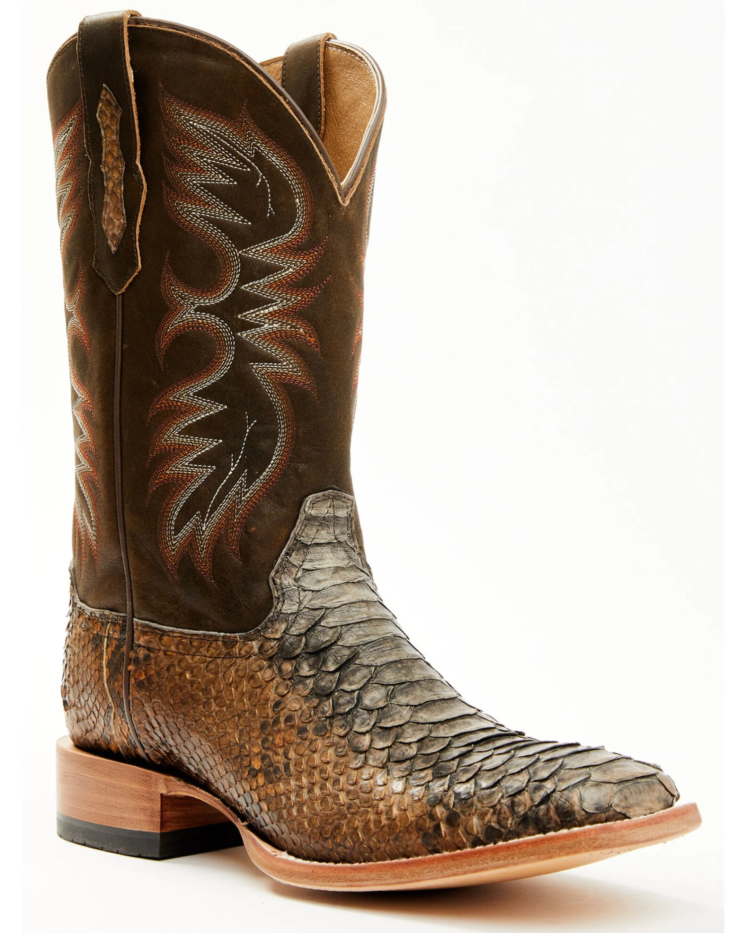 Cody James Men's Python Exotic Western Boots - Broad Square Toe 1 Cody James Men's Python Exotic Western Boots - Broad Square Toe