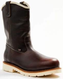 Thorogood Men's American Heritage Waterproof Welly Pull On Wellington Boots - Steel Toe