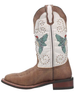 Laredo Women's 11" Hummingbird Embroidered Studded Western Performance Boots - Broad Square Toe -Ariat || Corral || Dan Post Store 2000371079 100 P3