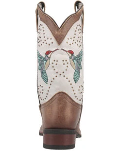 Laredo Women's 11" Hummingbird Embroidered Studded Western Performance Boots - Broad Square Toe -Ariat || Corral || Dan Post Store 2000371079 100 P5