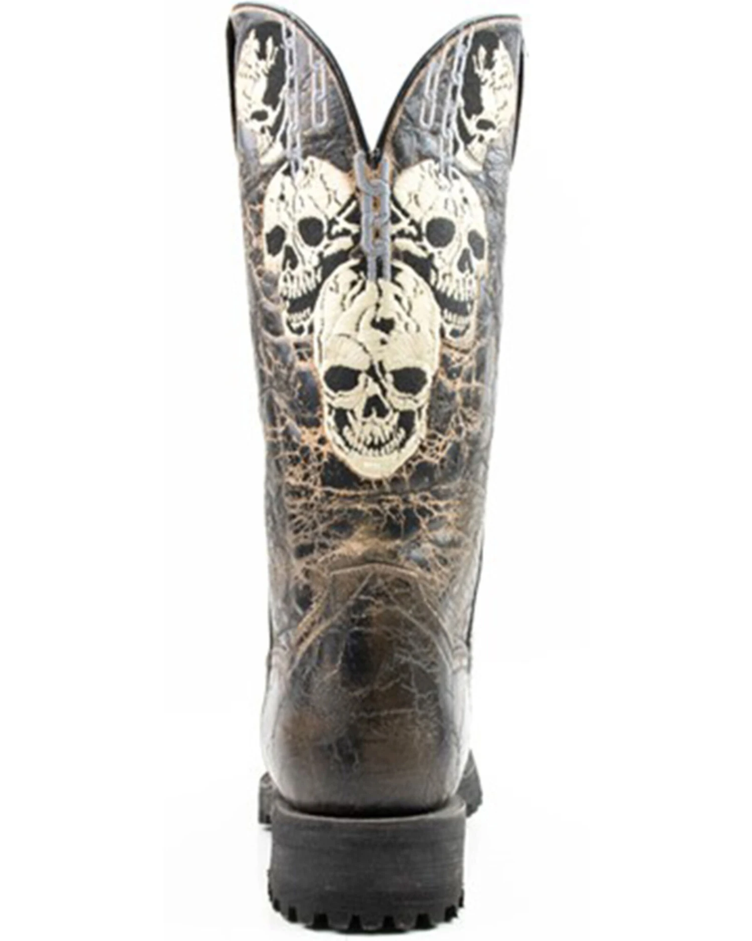 Dan Post Men's Skulls Motorcycle Western Boot - Square Toe 4 Dan Post Men's Skulls Motorcycle Western Boot - Square Toe - Image 4