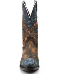 Dan Post Women's Humming Bird Heart And Floral Inlay Western Boots - Snip Toe  -Ariat || Corral || Dan Post Store 2000371091 800 P4