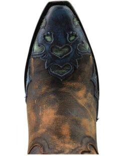 Dan Post Women's Humming Bird Heart And Floral Inlay Western Boots - Snip Toe  -Ariat || Corral || Dan Post Store 2000371091 800 P6