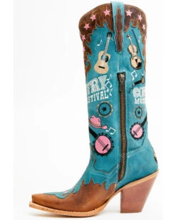 Dan Post Women's Nashville Music Festival Embroidered Western Tall Boots - Snip Toe  -Ariat || Corral || Dan Post Store 2000371103 400 P3