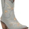 Dingo Women's Primrose Embroidered Leather Western Fashion Booties - Snip Toe 