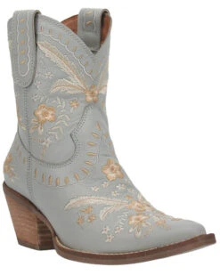 Dingo Women's Primrose Embroidered Leather Western Fashion Booties - Snip Toe 