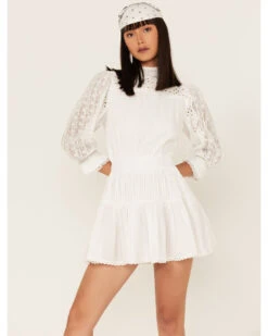 Maia Bergman Women's Nao Lace Tiered Mini Dress -Ariat || Corral || Dan Post Store 2000373865 100 P4