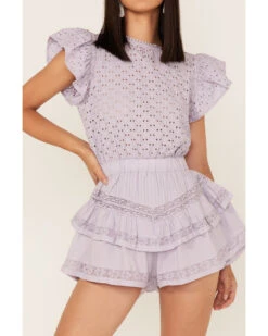 Maia Bergman Women's Raksha Eyelet Romper -Ariat || Corral || Dan Post Store 2000373866 500 P3