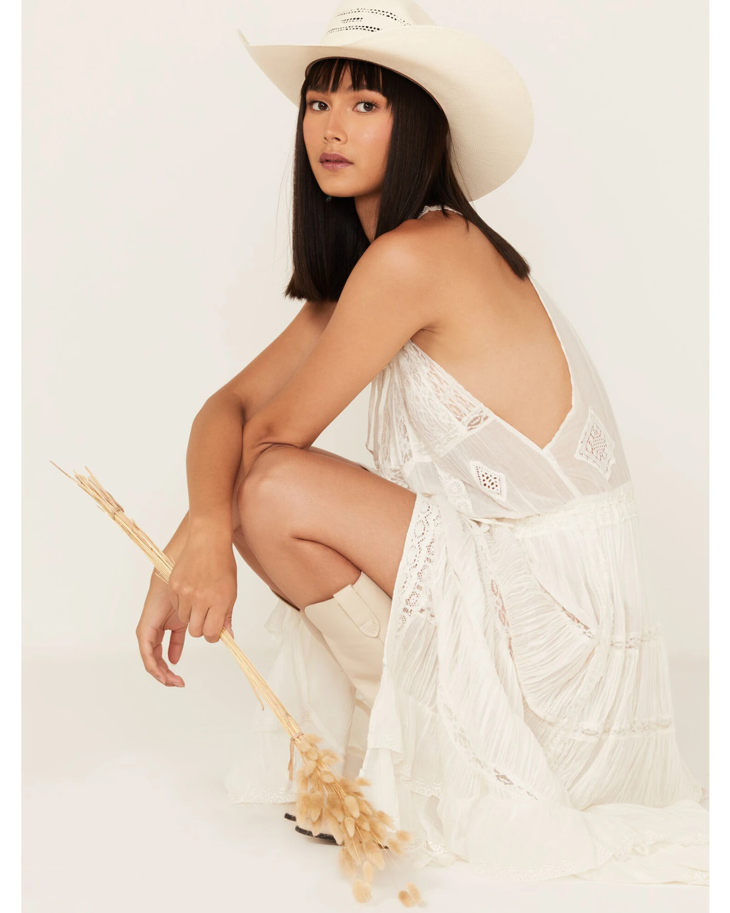 Free People Women's Dolly Ruffle Lace Bodysuit Dress 1 Free People Women's Dolly Ruffle Lace Bodysuit Dress