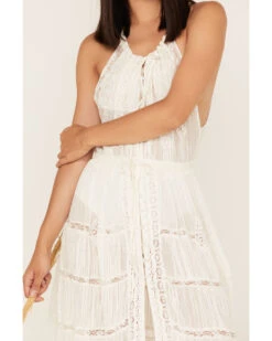 Free People Women's Dolly Ruffle Lace Bodysuit Dress 6 Free People Women's Dolly Ruffle Lace Bodysuit Dress -Ariat || Corral || Dan Post Store 2000374758 103 P3