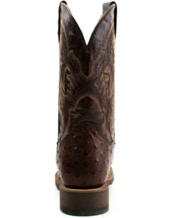 Dan Post Men's Alamosa Hand Ostrich Quill Western Boots - Broad Square Toe -Ariat || Corral || Dan Post Store 2000375987 200 P5