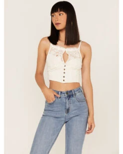 Free People Women's Have My Heart Cropped Tank Top