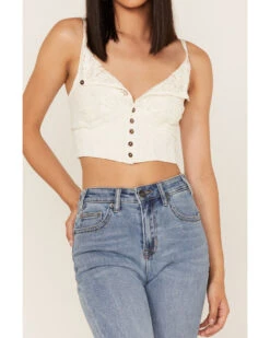 Free People Women's Have My Heart Cropped Tank Top -Ariat || Corral || Dan Post Store 2000376782 100 P3
