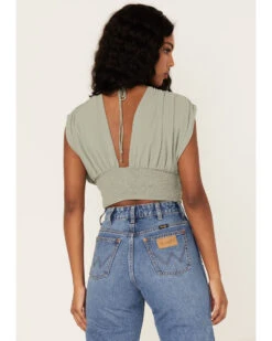 Free People Women's Aria Ruched Corset Crop Top -Ariat || Corral || Dan Post Store 2000378055 341 P4