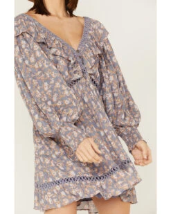 Jen's Pirate Booty Women's Floral Print Long Sleeve Wildflower Lasi Mini Dress -Ariat || Corral || Dan Post Store 2000379674 400 P3