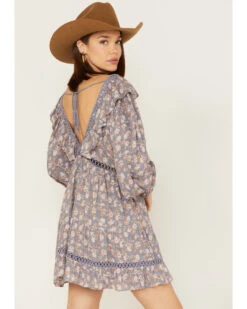 Jen's Pirate Booty Women's Floral Print Long Sleeve Wildflower Lasi Mini Dress -Ariat || Corral || Dan Post Store 2000379674 400 P4