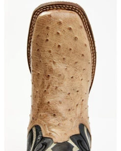 Dan Post Men's Hand Ostrich Quill Western Boots - Broad Square Toe -Ariat || Corral || Dan Post Store 2000381788 100 P6
