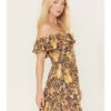 Spell Women's Hibiscus Lane Off-Shoulder Sun Dress