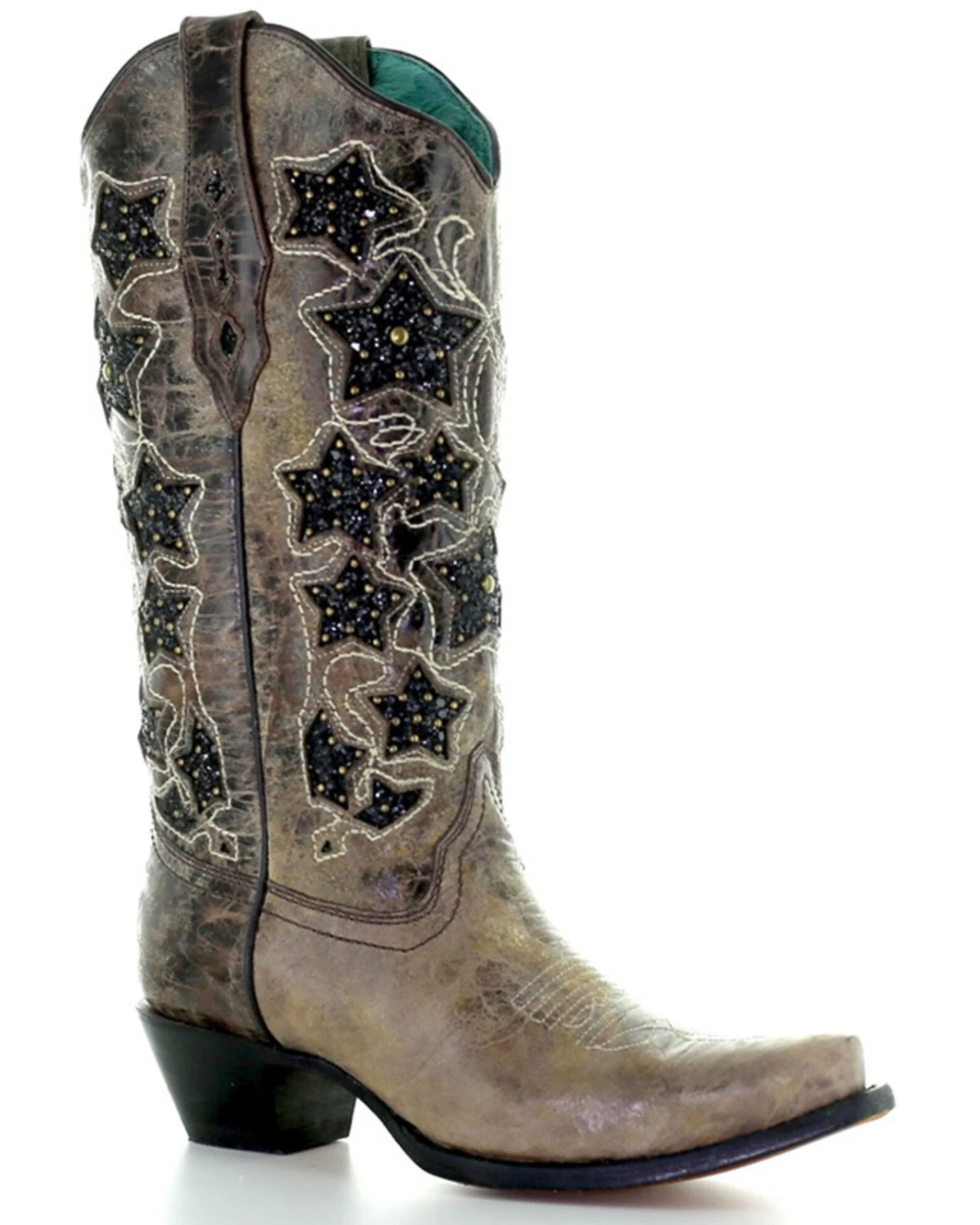 Corral Women's Glitter Star Western Boots - Snip Toe 1 Corral Women's Glitter Star Western Boots - Snip Toe