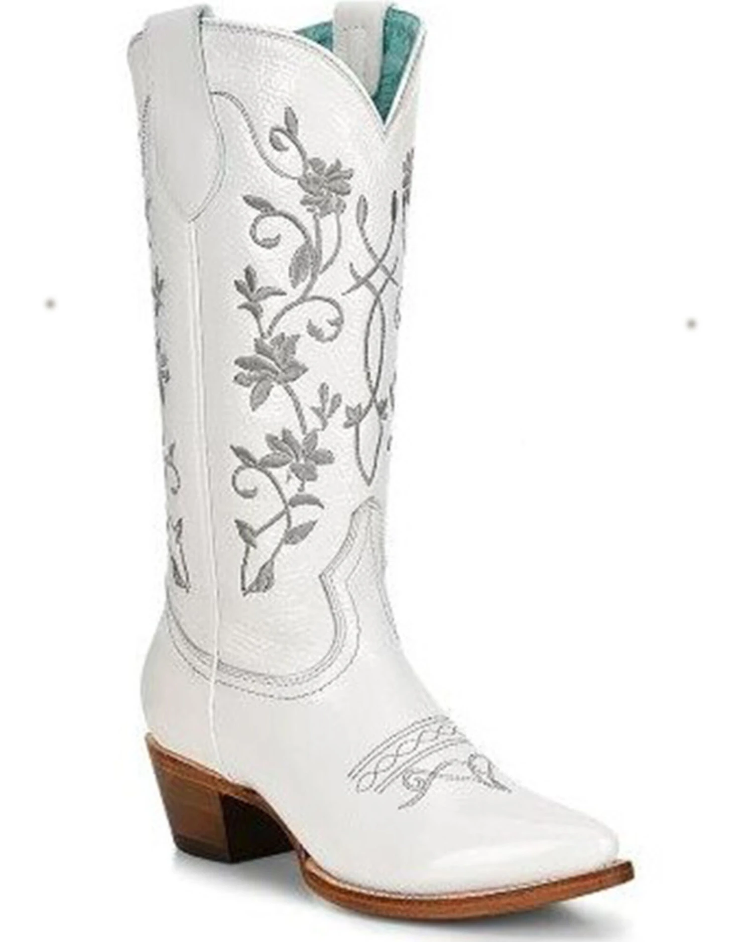 Corral Women's Floral Embroidered Patent Leather Western Boots - Pointed Toe 1 Corral Women's Floral Embroidered Patent Leather Western Boots - Pointed Toe