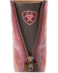 Ariat Women's Round Up Back Zip Western Performance Boots - Broad Square Toe -Ariat || Corral || Dan Post Store 2000384090 200 P6