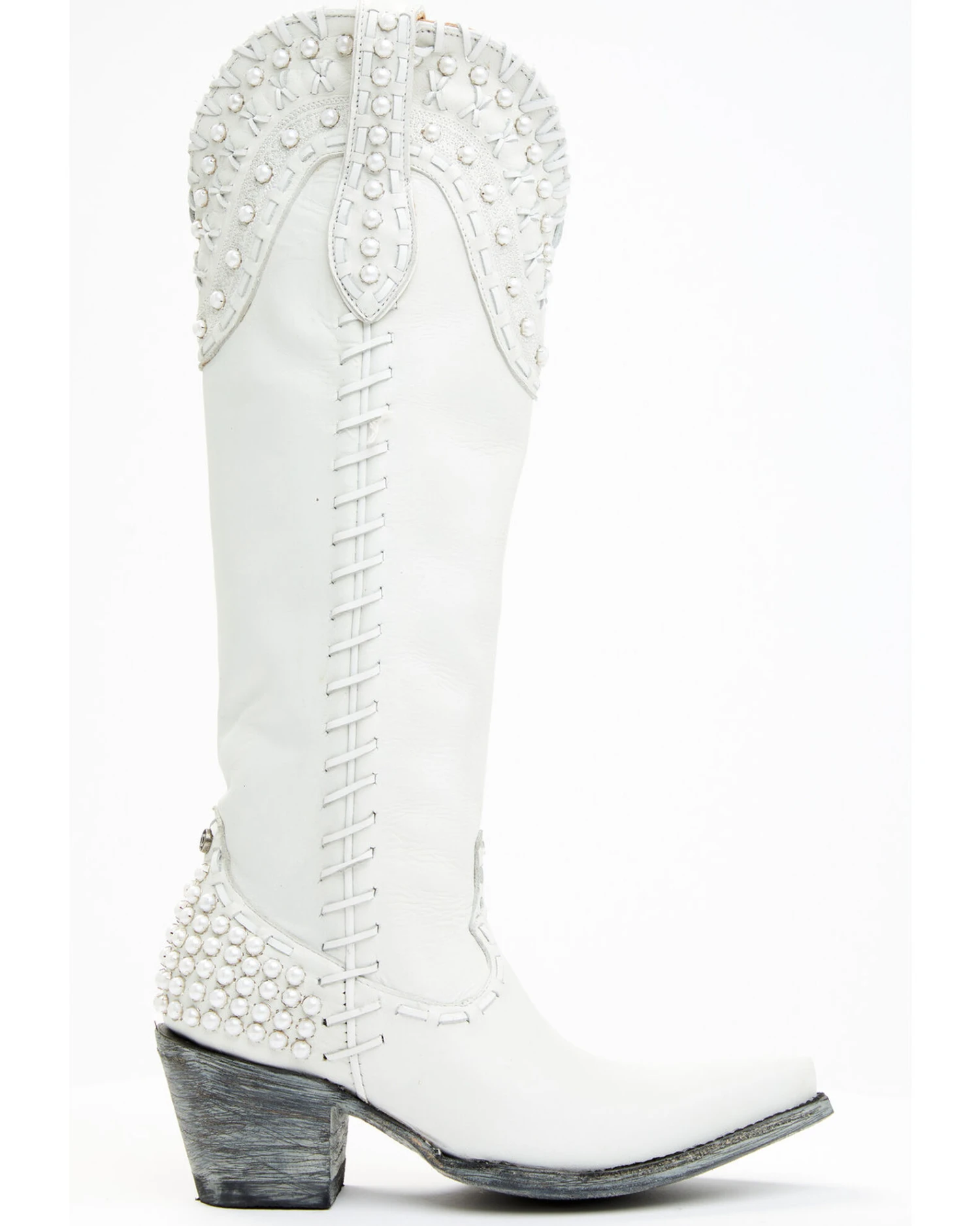 Boot Barn X Double D Women's Exclusive Bridal Pearl Western Bridal Boots - Snip Toe 2 Boot Barn X Double D Women's Exclusive Bridal Pearl Western Bridal Boots - Snip Toe - Image 2