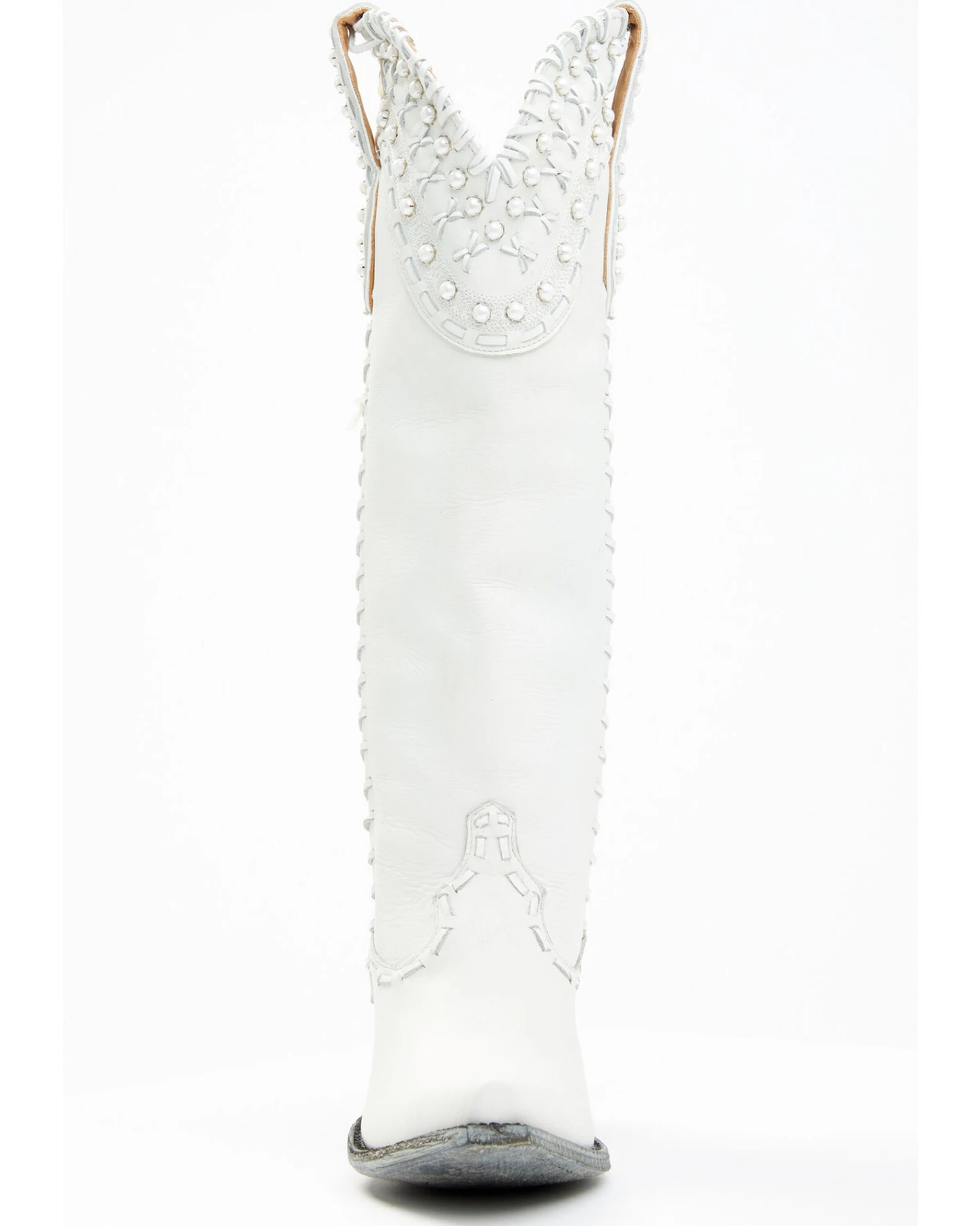 Boot Barn X Double D Women's Exclusive Bridal Pearl Western Bridal Boots - Snip Toe 4 Boot Barn X Double D Women's Exclusive Bridal Pearl Western Bridal Boots - Snip Toe - Image 4
